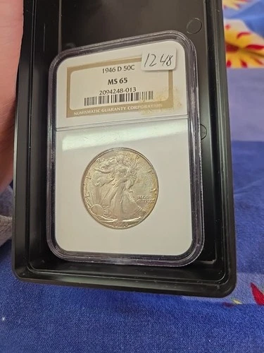1946-D Walking Liberty Half Dollar NGC MS65