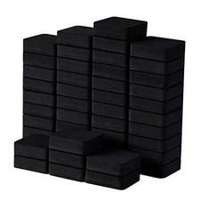Favourde 48 Pack Magnetic Whiteboard Dry Erase Erasers Chalkboard Black