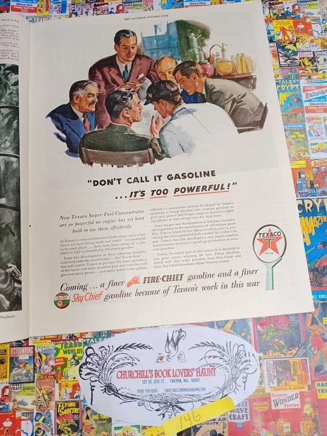 Saturday Evening Post, March 4, 1944 Norman Rockwell  iconic Tattoo cover Foto 2 de 3