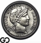 1914 Barber Dime, Flashy Choice BU++, Great Strike