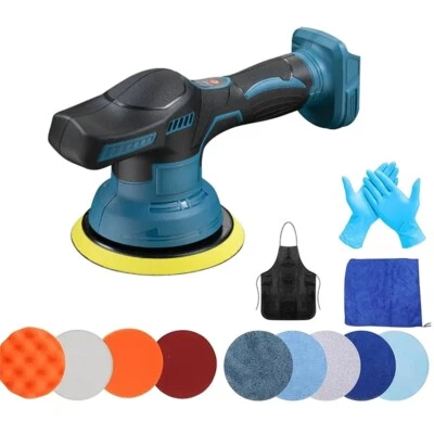 Cordless Car Buffer Polisher, Orbital Power Polisher for Makita 18V LXT Battery