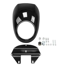Black ABS Front Headlight Fairing Mask Fit For Harley Sportster XL 883 XL 1200