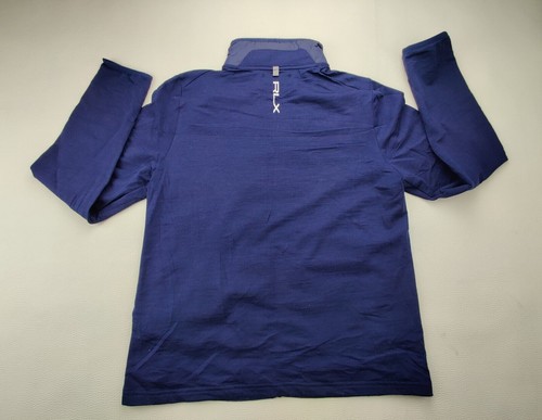 Chaqueta Polo Ralph Lauren RLX Adolescente Grande (14-16) Azul Marino Cremallera Completa Manga Larga Nueva - Imagen 7 de 10