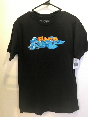 Vintage Elwood Rattray Graffiti Bomb Black Men’s Short Sleeve T-shirt - Picture 2 of 4