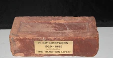 FLINT NORTHERN 1929-1989 THE TRADITION LIVES COMMEMORATIVE RED BRICK