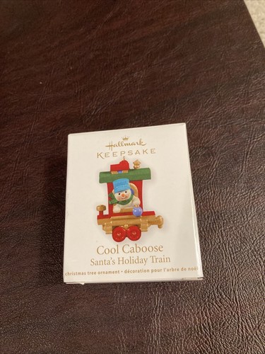 Miniature Cool Caboose-Happy Helper- Rider Santa Holiday Train Hallmark Ornament - Picture 2 of 12