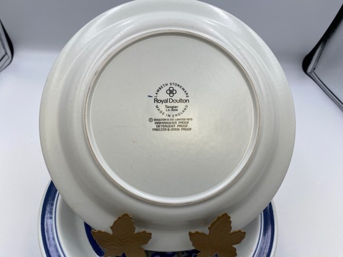 Set of 7 Royal Doulton Stoneware TANGIER Salad / Dessert Plates - Picture 4 of 4