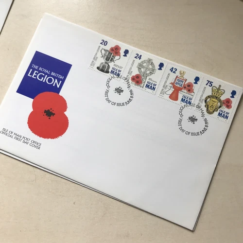 Isle of Man Stamps 1996 First Day Cover FDC ROYAL BRITISH LEGION UNADDRESSED WCP