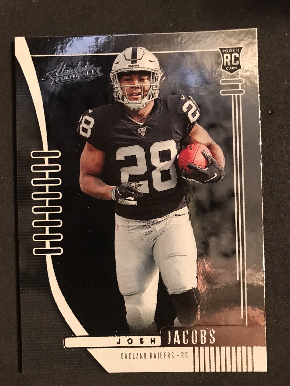 2019 Panini Absolute Josh Jacobs #124 Rookie Football Card RC Las Vegas Raiders