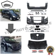 For 2016-2020 Mercedes W447 Metris Upgrade Front Bumper Kit w/ Grille Hood