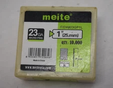 Meite 23 Gauge Pin Nails 1" Micro Headless Pins for Pin Nails 23GP1L 10,000 Pack