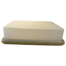 Vintage Tupperware Rectangular Fresh N Fancy Cake Taker Carrier Harvest Gold