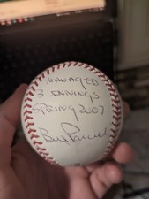 Bill Parcells Signed HOF OMLB Baseball Beckett NEW YORK GIANTS Mets