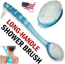 Long Handle Bath Body Brush Soft Back Shower Exfoliating Scrubber Massager Spa