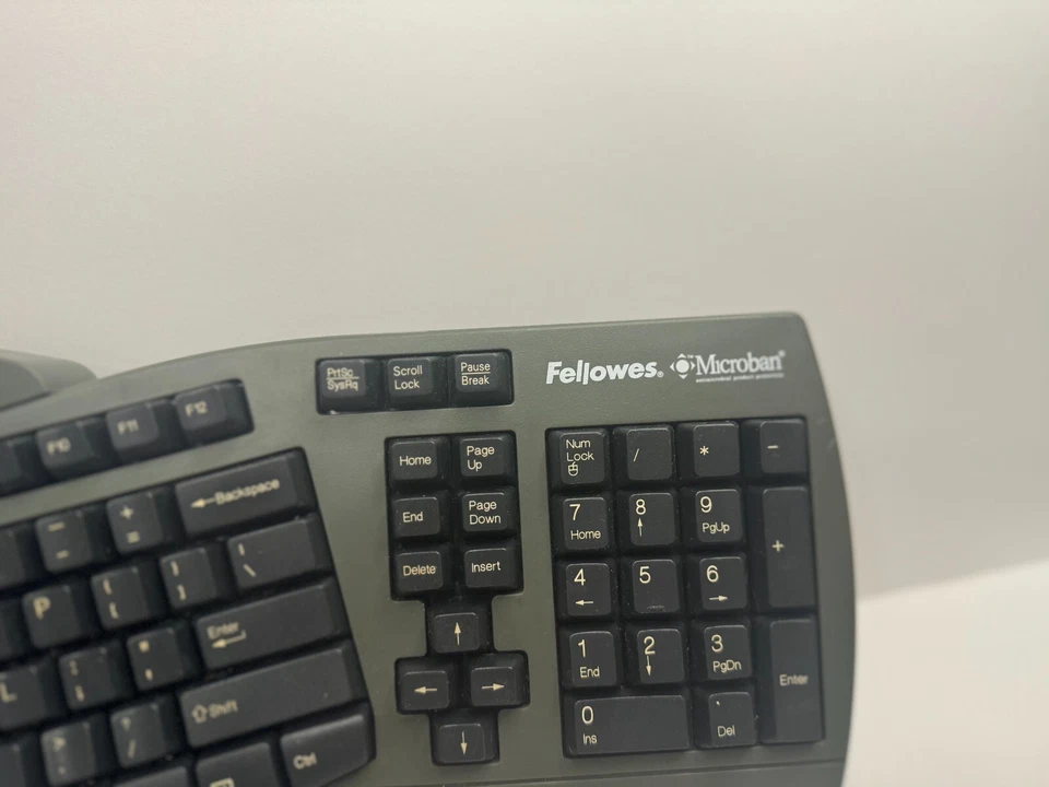 Fellowes KU-9938 Ergonomic Keyboard Wired USB Connection Same Day Shipping - Image 2 of 4