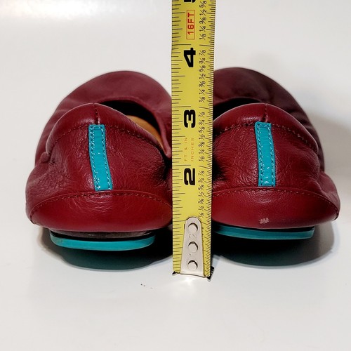Tieks Gavrieli Ballet Flats Burgundy Red Leather Comfort Foldable Shoes Wms 7US - Picture 16 of 18