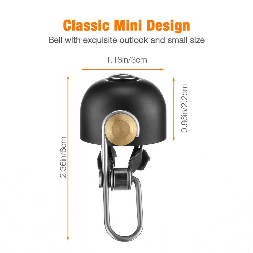 ROCKBROS Loud BikeBell Cycling Bell Handlebar Horn Ring StainlessSteel Classical - Image 3 of 4