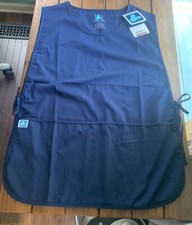 NEW ADAR UNIVERSAL NAVY BLUE COBBLER APRON UNISEX W/ 2 DEEP FRONT POCKETS 702