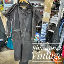 Saddlesmith Outfitters VNTG shotgun distressed made in USA sz large duster