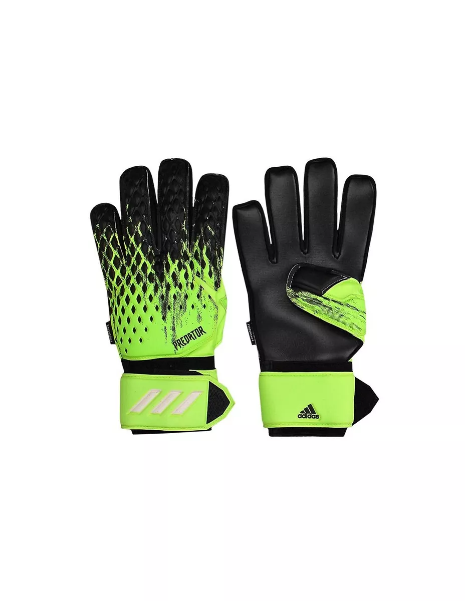 Adidas Predator 20 FingerSave Soccer Goalie Black Neon