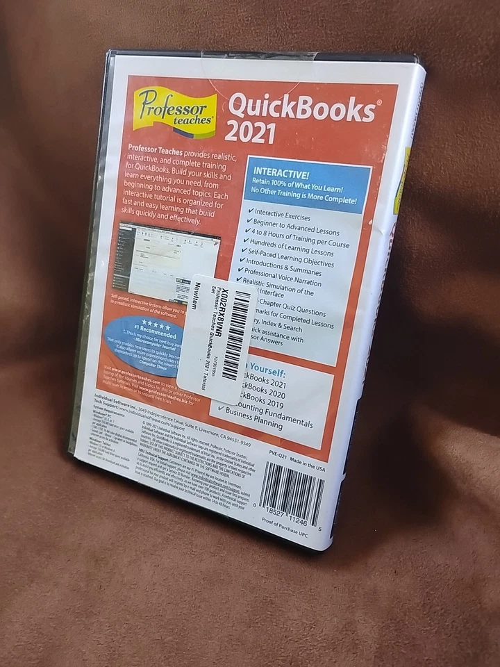 DVD Professor Teaches QuickBooks 2021 Tutorial Set PC - Image 2 of 2