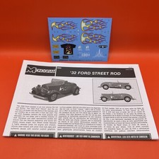 32 Ford Street Rod Instructions Decals Flames Model Parts Monogram 124 New 5 32 Ford Street Rod Instructions Decals Flames Model Parts Monogram 124 New 5