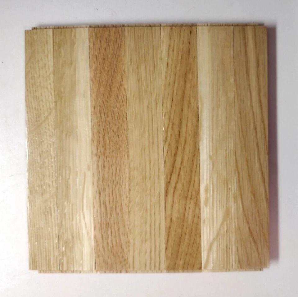 1 Azulejo Parquet Hartco 6x6" Roble Desierto Natural Color Estándar 7 Dedos Tira De Colección Foto 3 de 4