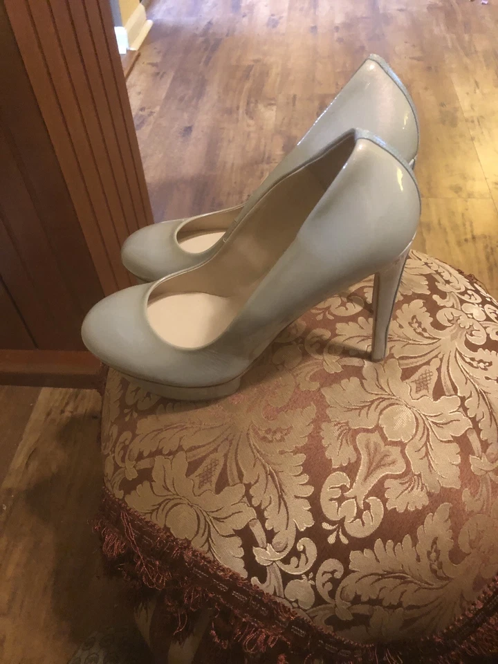 Zapatos de tacón de aguja Carlo Pazolini gris charol plataforma iridiscente - 40 Foto 3 de 4