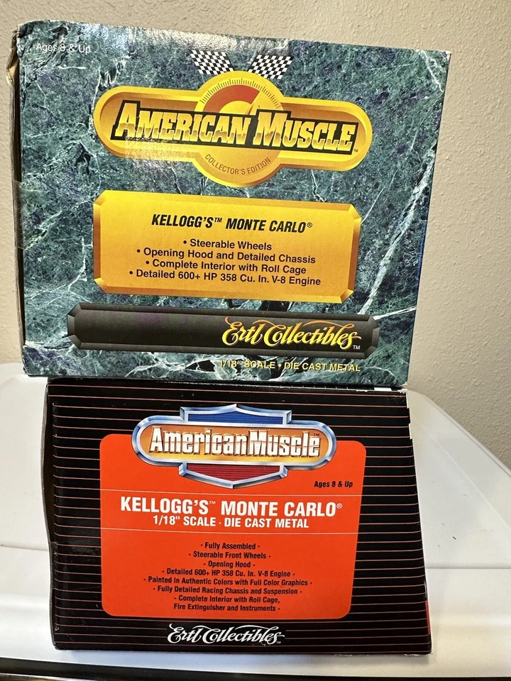 1/18 Ertl 1995 & 1996 nascar #5 Terry Labonte Kelloggs Ironman Monte Carlo - Image 3 of 4