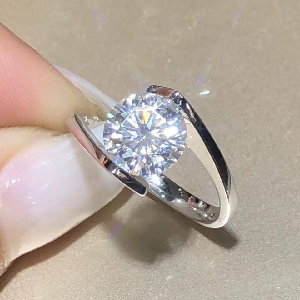 2Ct Lab Created Round Diamond Twisted Wedding Ring 14K White Gold Over