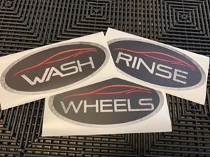 Wash, Rinse, Wheels | Car Wash Bucket Decals | eBay