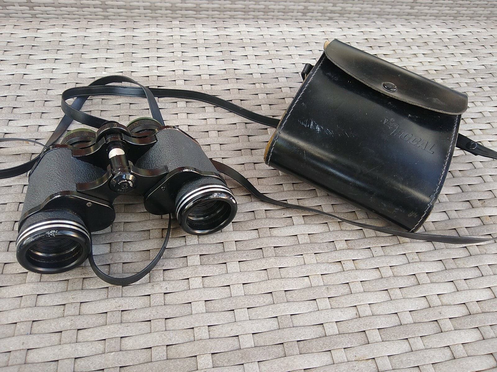Focal Kmart 7x35 Wide Angle Binoculars Vintage With Leather Original