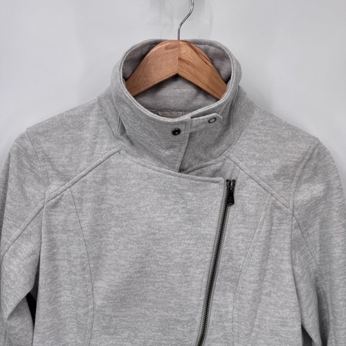 prAna Marabelle Softshell Asymmetrical Zip Jacket Womens Small Gray Polyester - Picture 7 of 12