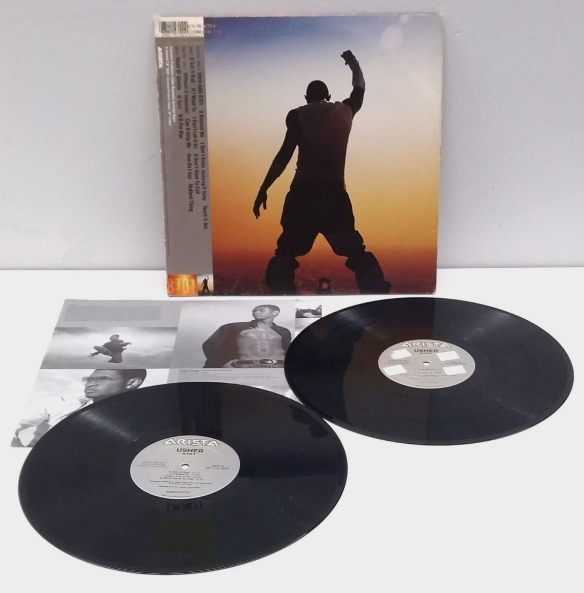 Usher / 8701 2LP レコード R&B Usher - 8701 2LP 2001 US ORIG Promo Gold R&B Gerald Levert