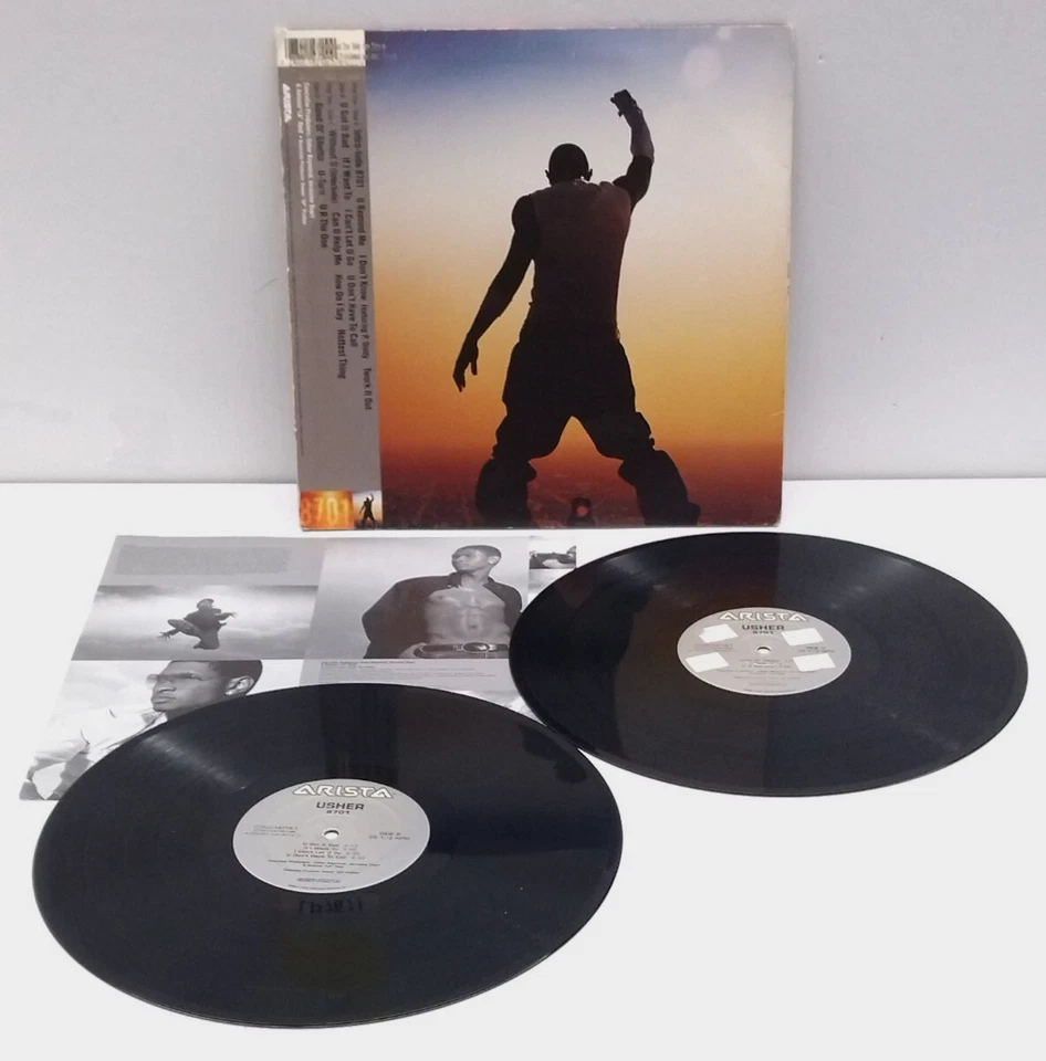 Usher - 8701 2LP 2001 US ORIG Promo Gold R&B Gerald Levert Keith Sweat LSG Ne-Yo Foto 2 de 4