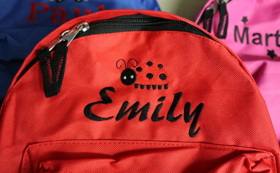  Kindergarten Kinder-Rucksack Tasche - mit Motiv / Namen bestickt *NEU* - Bild 4 von 4