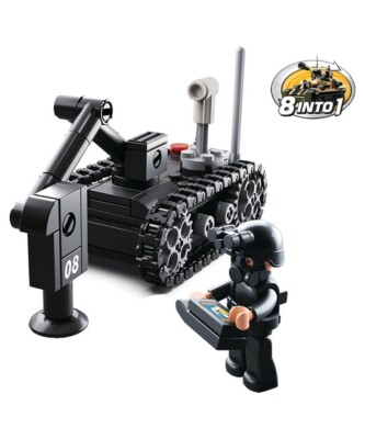 Sluban B0587D Kinder Baustein Ziegel Armee Militär Minenkehrmaschine 164 Teile