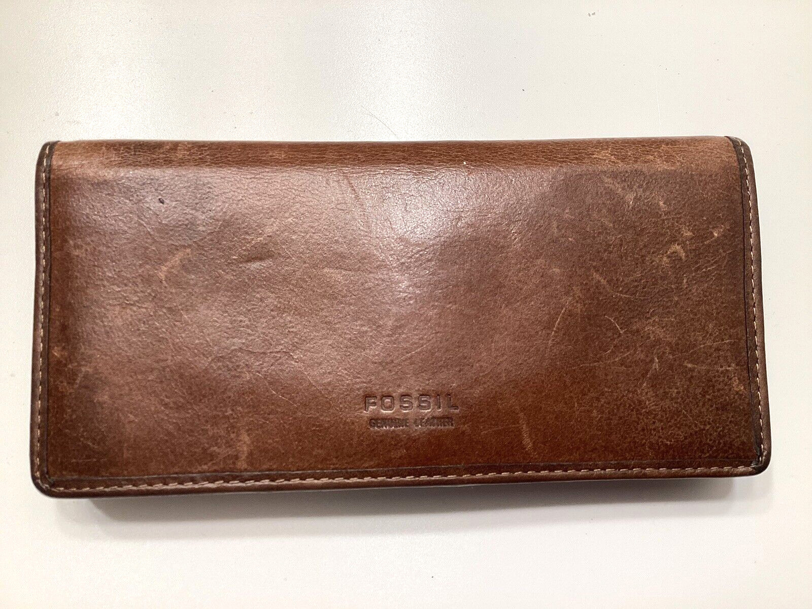 Fossil Patchwork Leather Wallet Flower - image 2