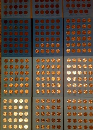 lincoln  penny set collection 1909 vdb-2022 p d s wheat cent plus  bu memorial