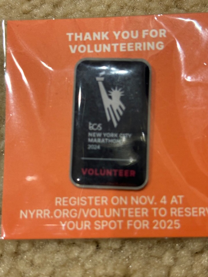 2024 NYC New York MARATHON MEDAL & PIN Abbott World Marathon Major NEW