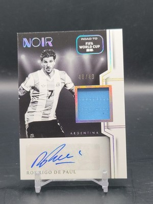 Rodrigo de Paul  2025-26 Panini Noir Patch Auto Black and White /49 (CBTH)