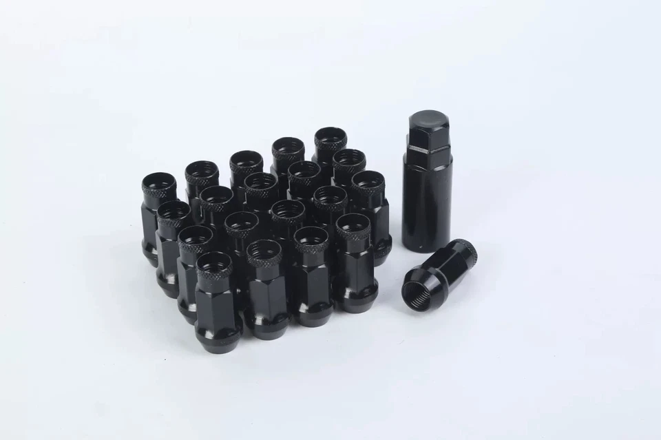 JUEGO DE CERRADURAS DE EXTREMO ABIERTO MUTEKI SR48 NEGRO CROMO 48MM 12X1,5 AFINADOR BELLOTA Foto 2 de 3