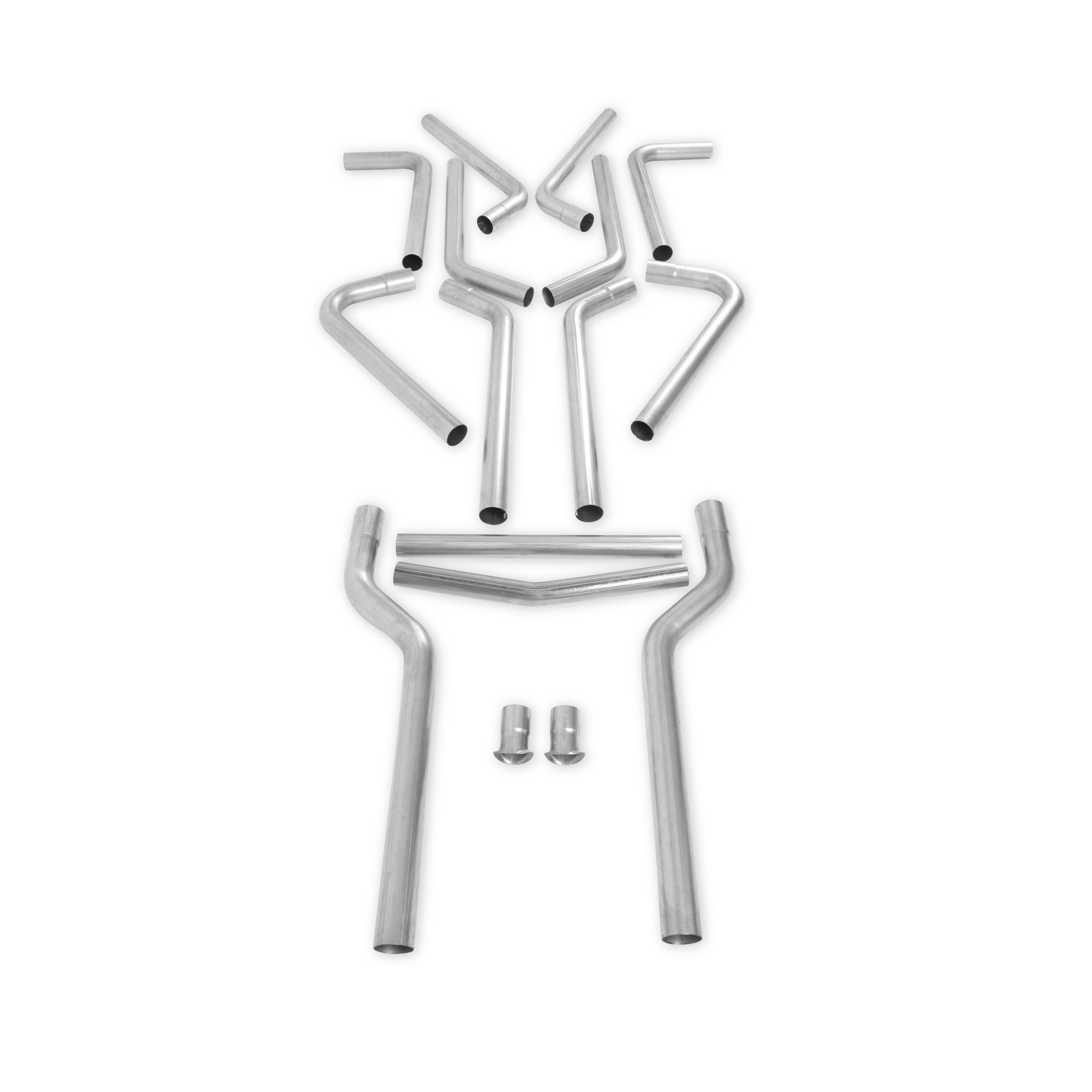 Flowmaster 815936 U-Fit Dual Exhaust Tubing Universal 2.5 Mandrel Bent Stainless