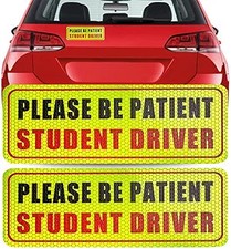 Magnets for Car, Please Be Patient Sticker for Student Drivers, Safety Warning S