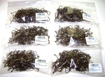 LOT OF 6 BULK BAGS MISTER TWISTER KEEPER HOOKS 4/0 KAHLE FOR SOFT PLASTIC LURES