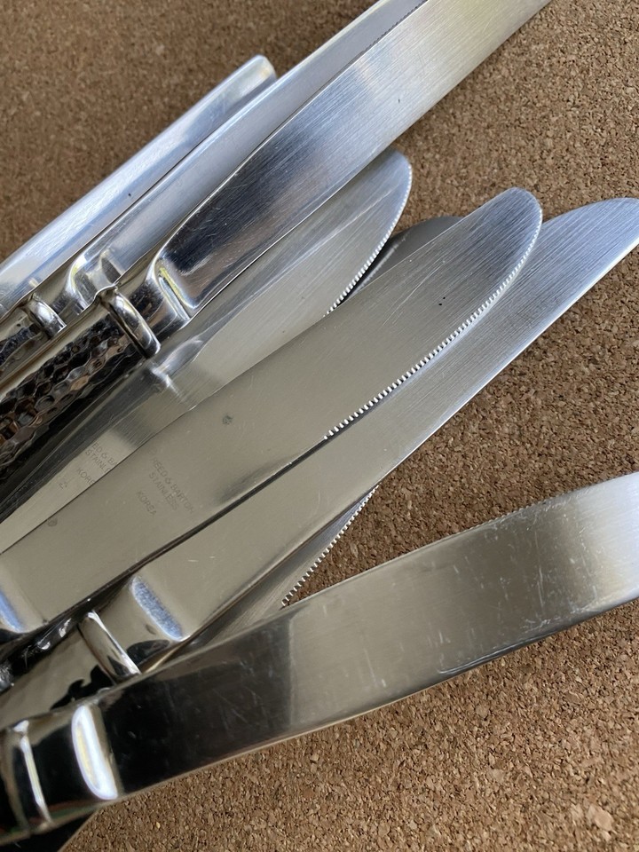Reed & Barton RDS299 Every Day Hammered Stainless Steel Flatware – Choose Your Pieces!