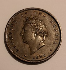 1826 George IV Penny Copper Coin.