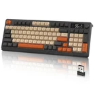 Wireless Gaming Keyboard with RGB Backlight, Bluetooth/2.4G, 94 Keys
