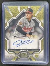2025 Topps Tier One Cade Povich Break Out Auto Rookie RC #/299 Orioles