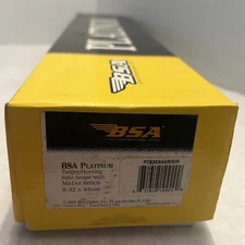 BSA PLATINUM 8-32x44 AO RIFLE SCOPE WITH SUN SHADES